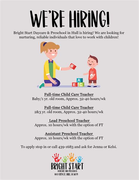 The ideal candidate will be responsible for developing and implementing the best <b>preschool</b> program in Spring Branch. . Daycare teacher jobs